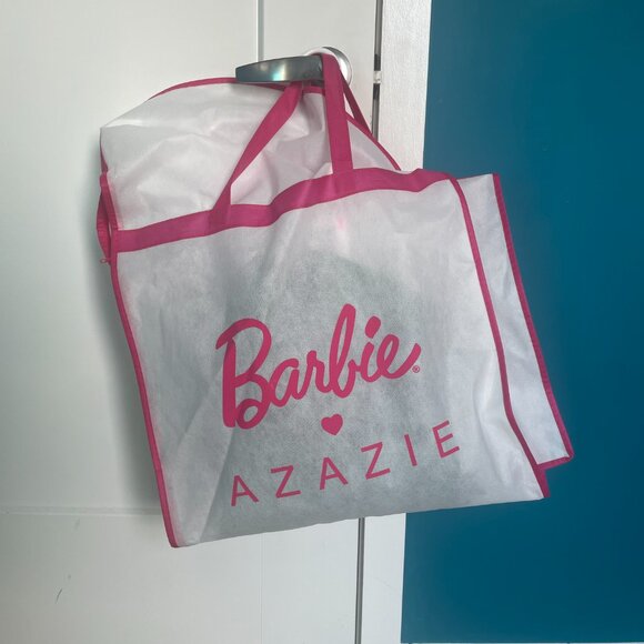 Azazie Barbie Dress in Eucalyptus - Size A8 (short) with Garment Bag - Picture 8 of 9